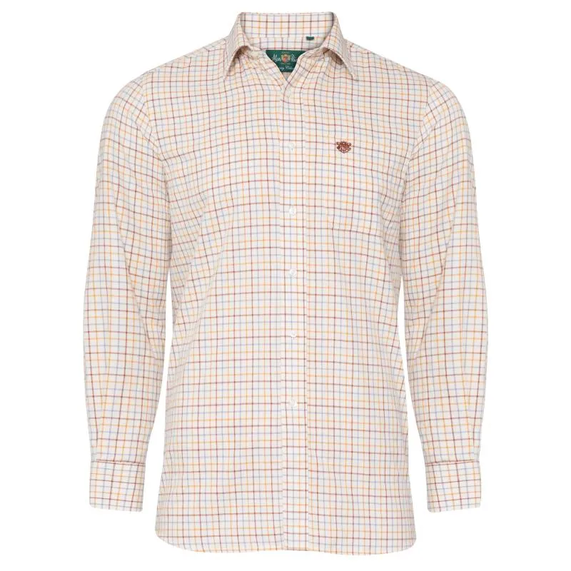 Alan Paine Ilkley Kids Shirt - Brown Check