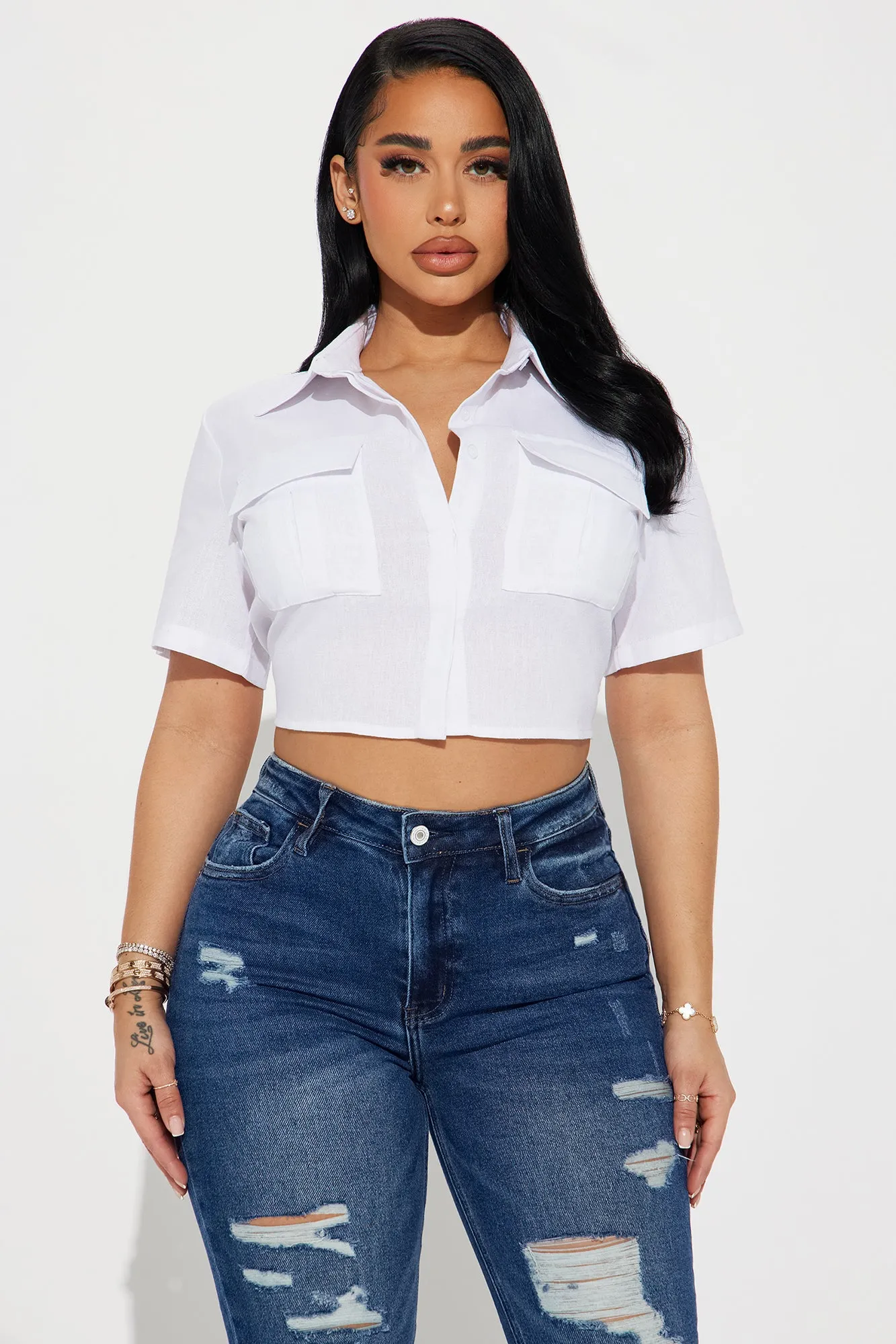 Allegra Linen Shirt - Off White