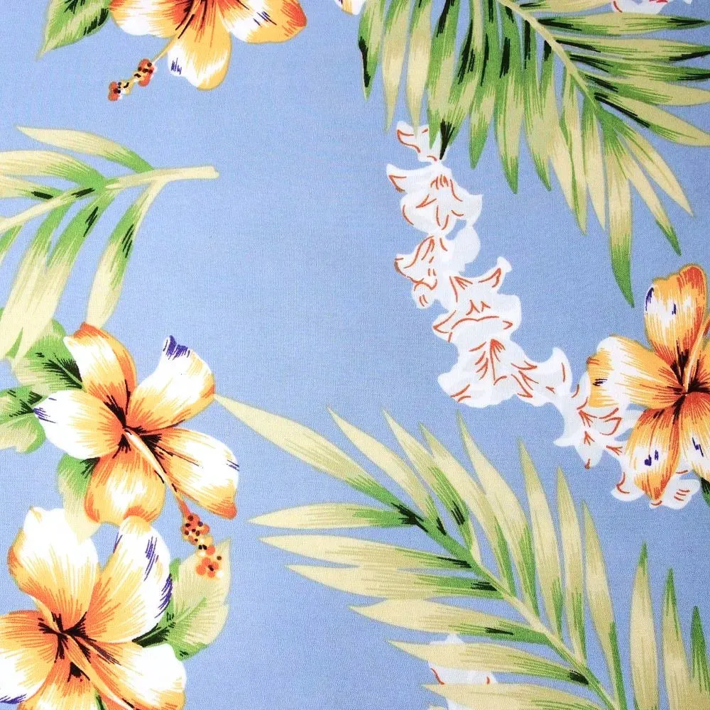 atoll blue hawaiian rayon shirt
