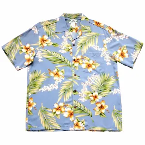 atoll blue hawaiian rayon shirt