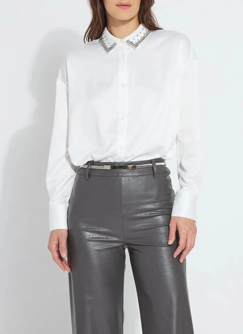 Aurora Beaded Satin Shirt
