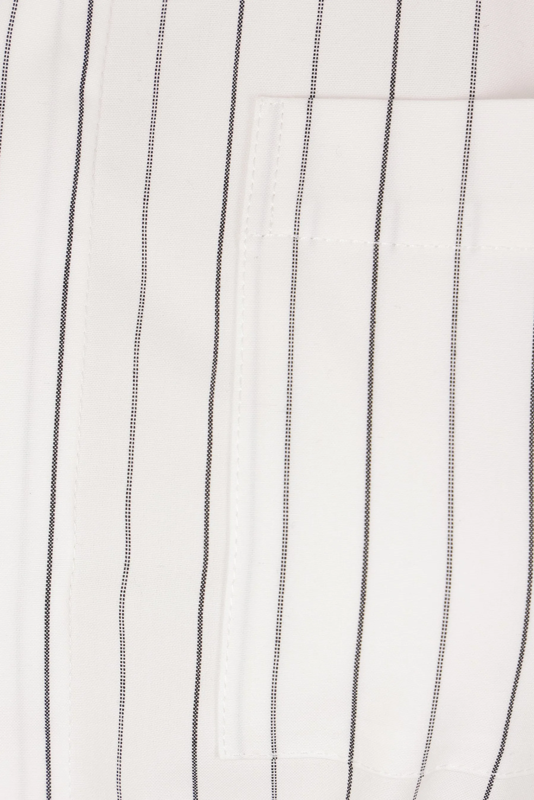 B-Buckle Striped Cotton Shirt