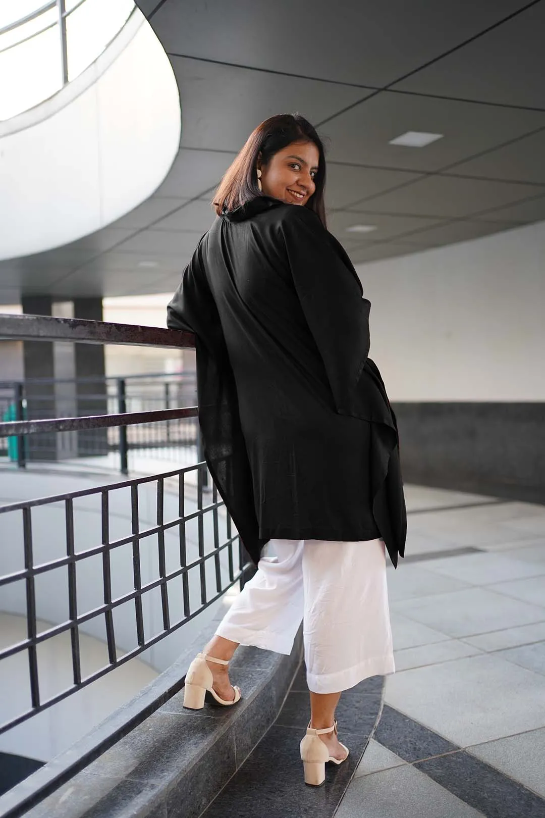Black Rayon ShirtKurta - Noor