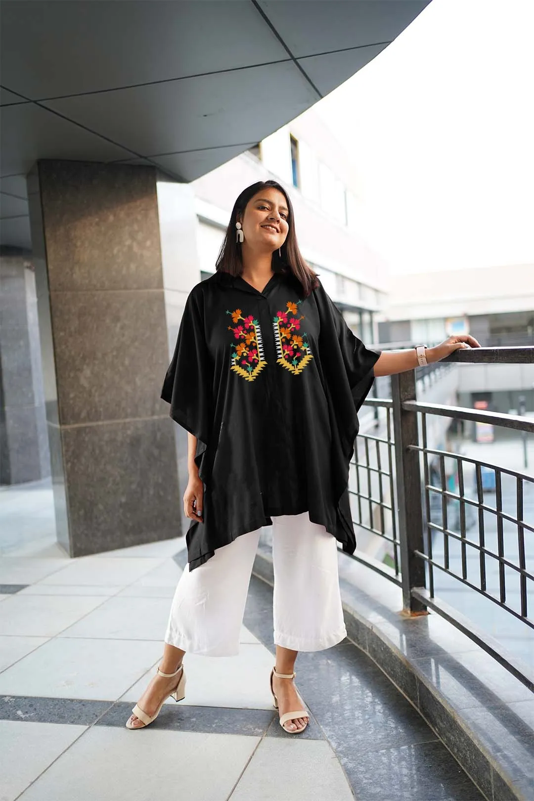 Black Rayon ShirtKurta - Noor