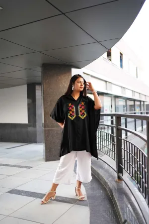 Black Rayon ShirtKurta - Noor
