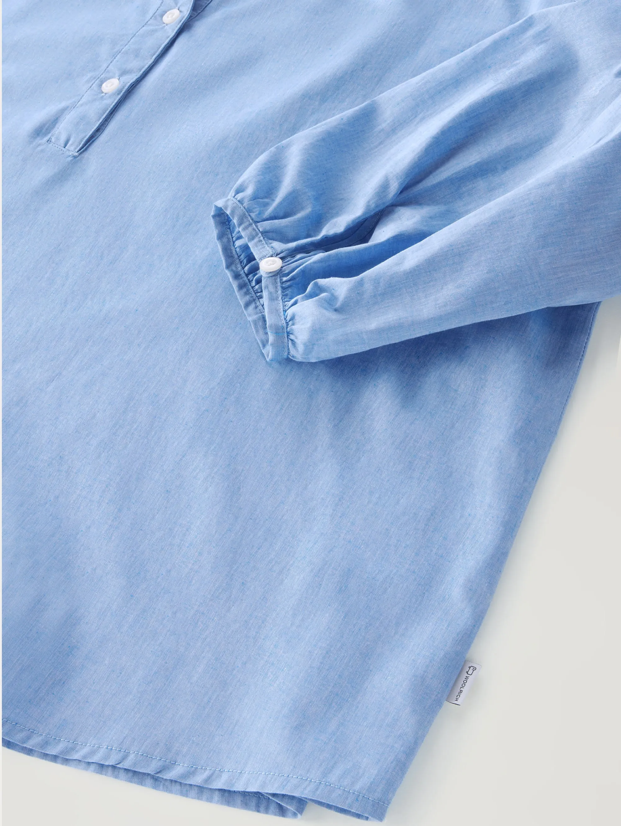 Blusa in Chambray Voluminosa Indigo