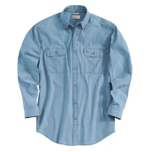 Carhartt Men's Blue Chambray Fort Solid L/S Shirt