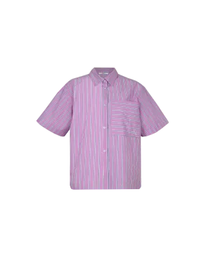 CASH BOWLER SHIRT PINK STRIPE