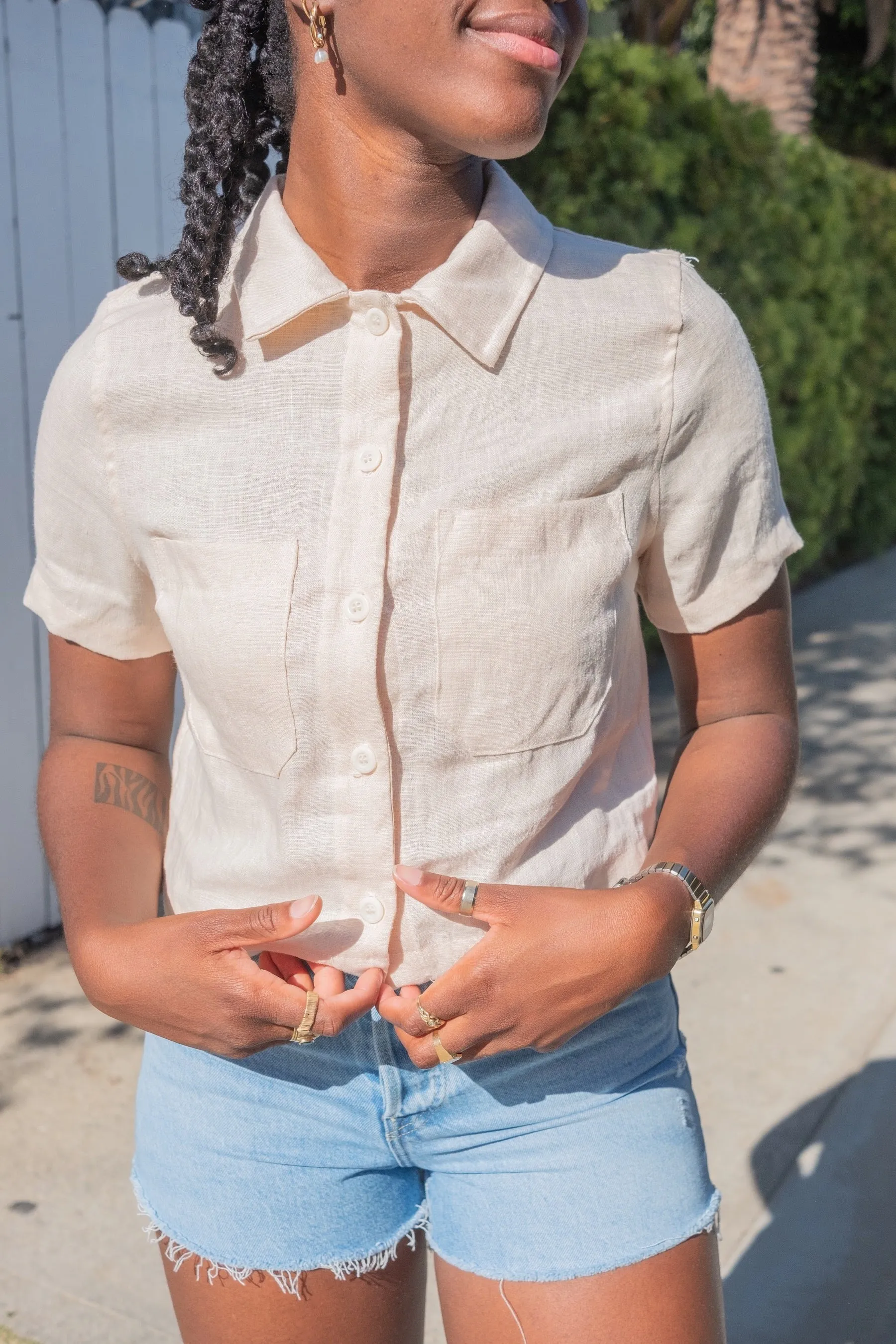 Cereal Linen Safari Shirt