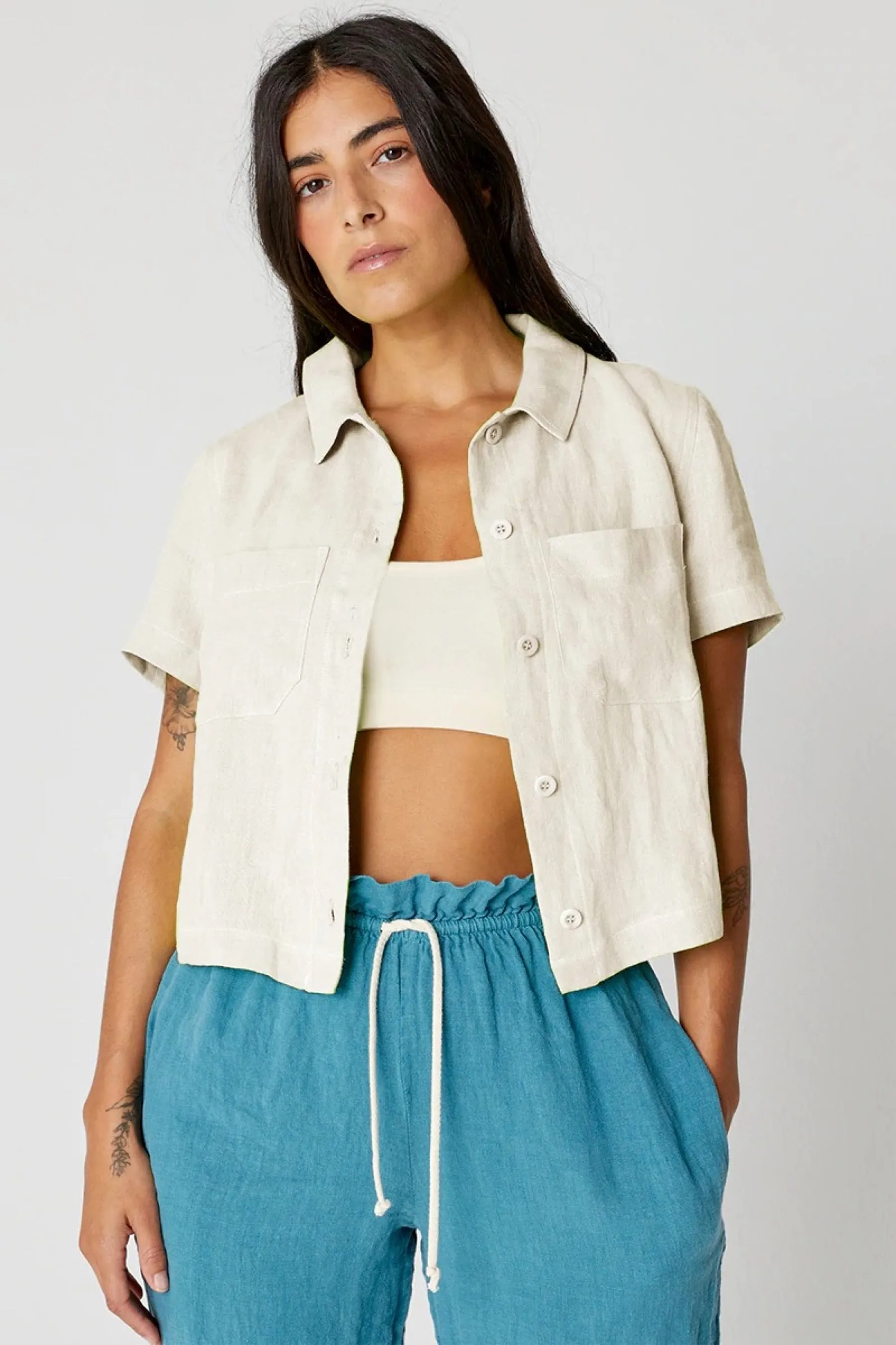 Cereal Linen Safari Shirt