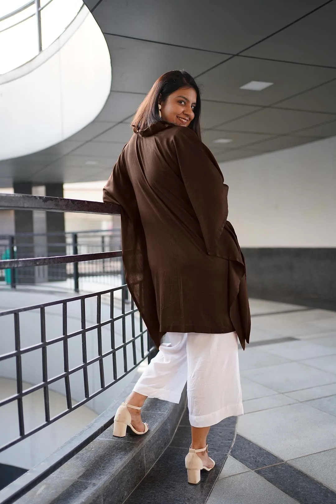 Coffee Rayon ShirtKurta - BhuraMandala