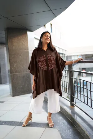 Coffee Rayon ShirtKurta - BhuraMandala