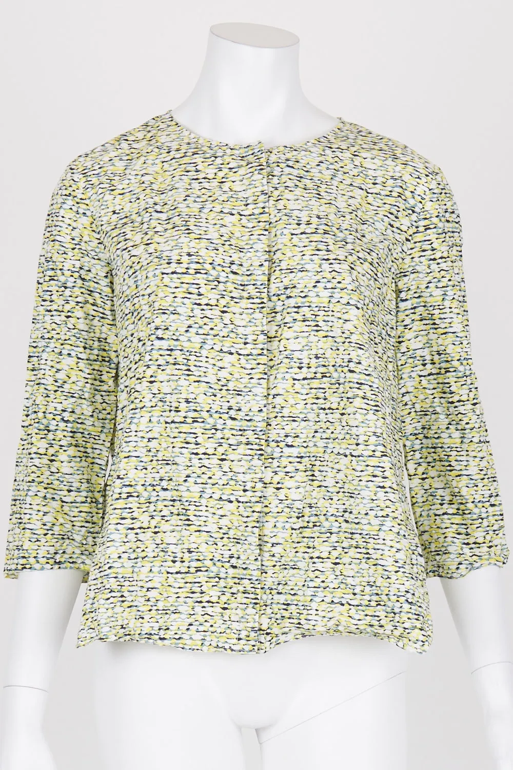 COS Yellow Patterned Button Down Shirt 8