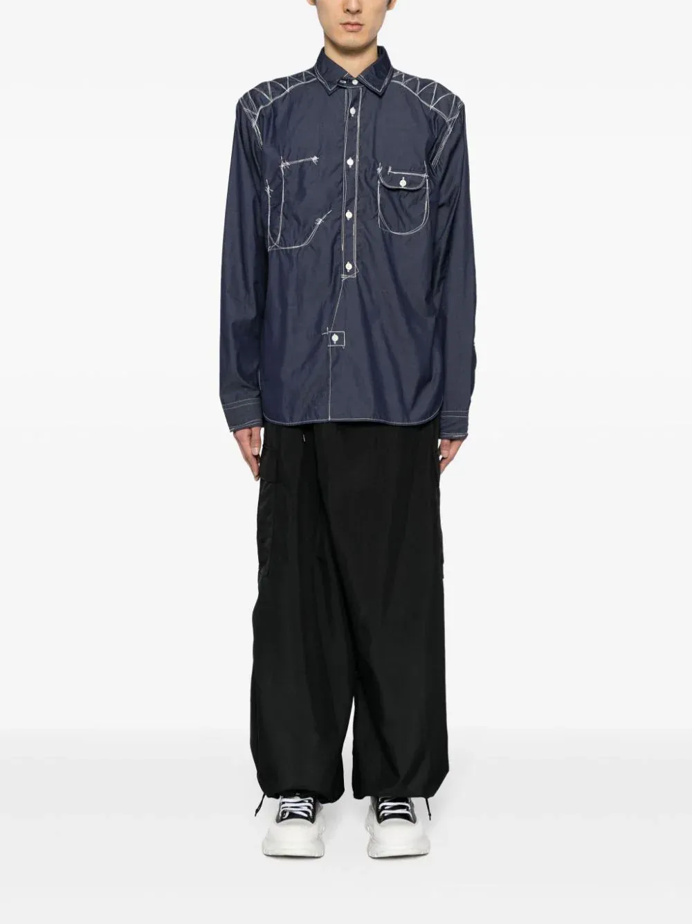 Cotton Twill Chambray Shirt
