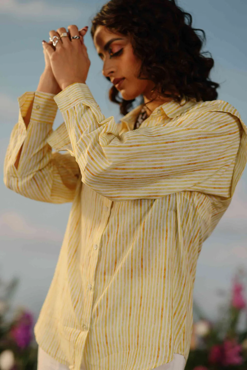 Daffodil- Yellow Boxy shirt