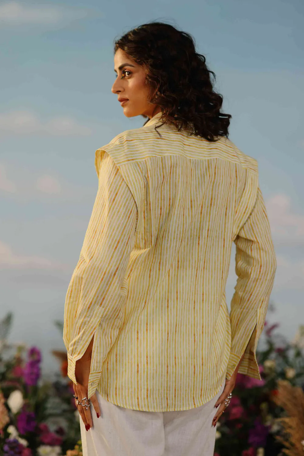 Daffodil- Yellow Boxy shirt