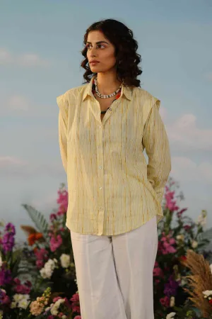 Daffodil- Yellow Boxy shirt
