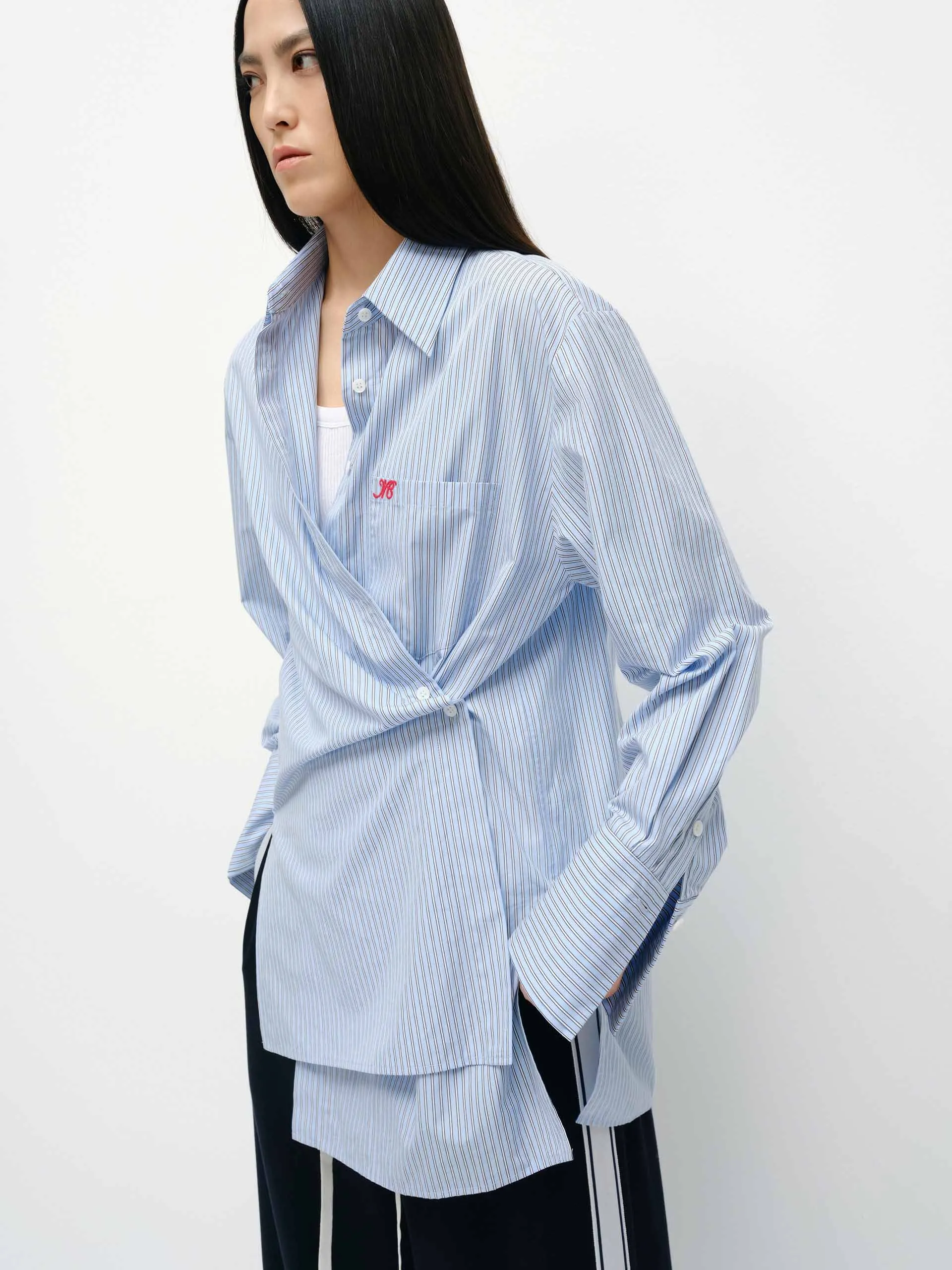 Deconstructed Striped Shirt