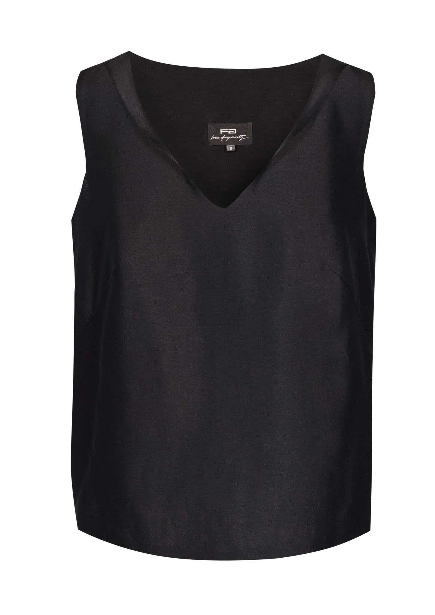 Double cloth silk top
