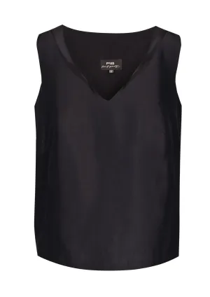 Double cloth silk top
