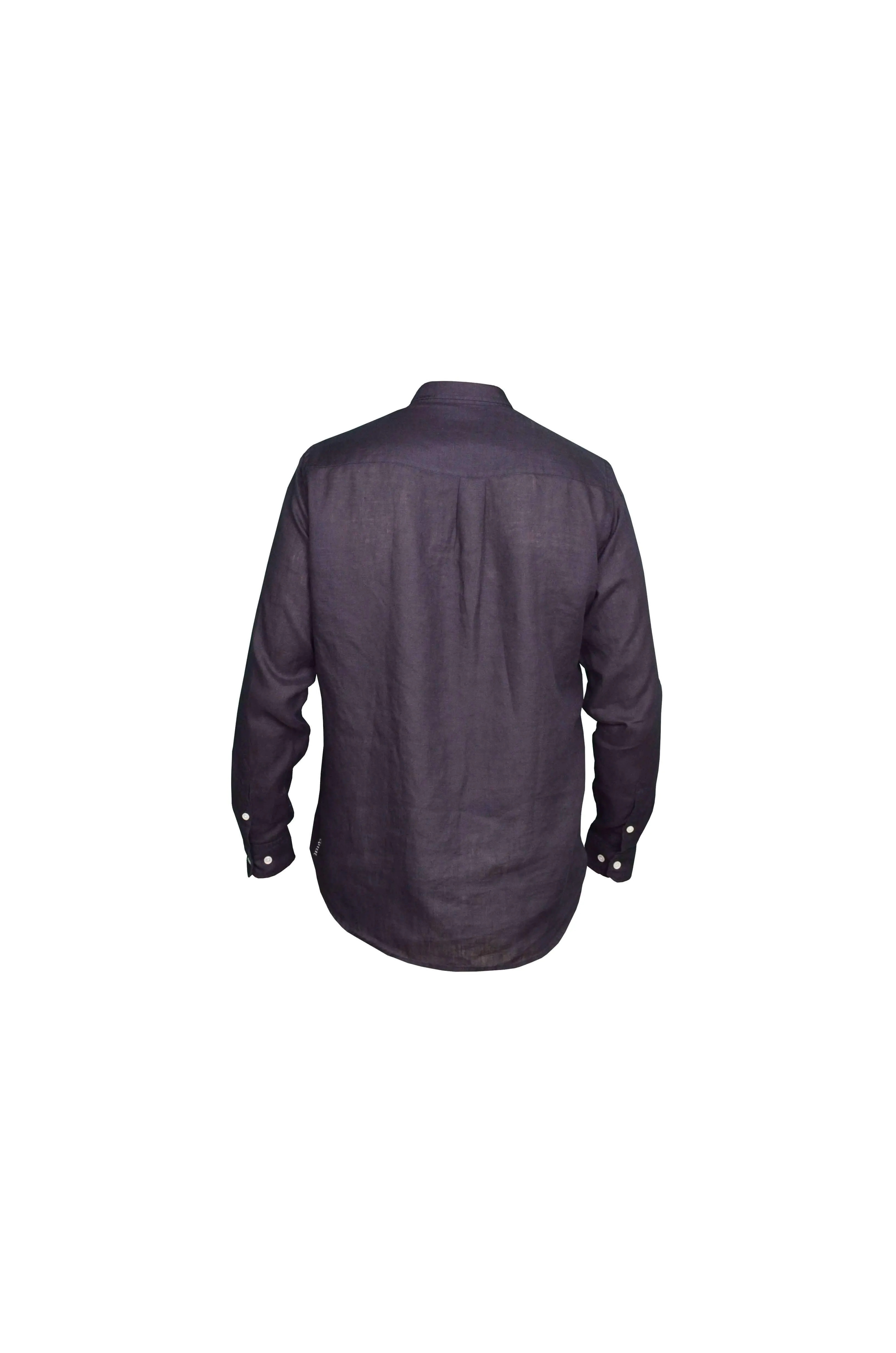 Faros Black Linen Shirt - Finest Italian Linen