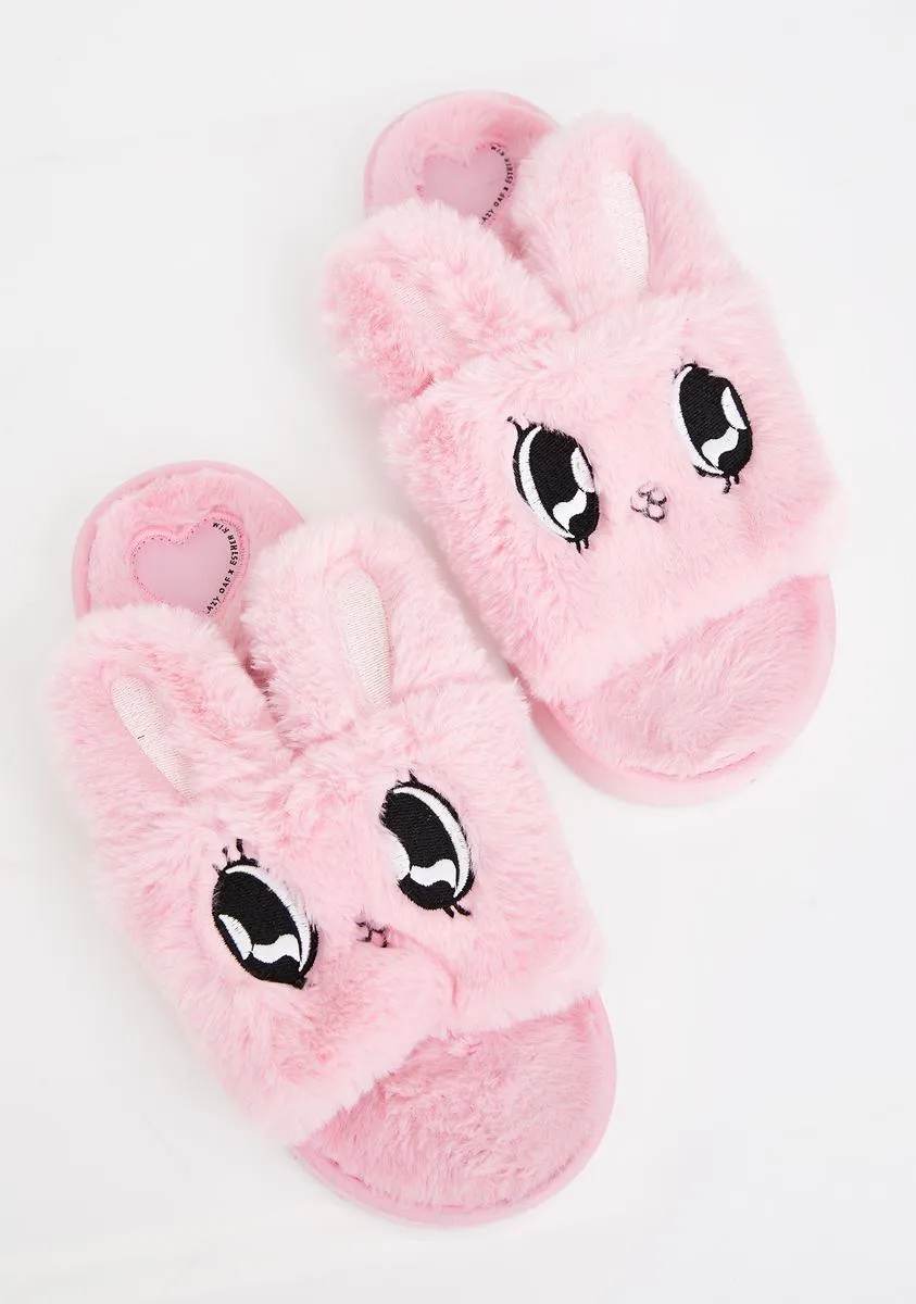 Fluffy Bunny Slippers