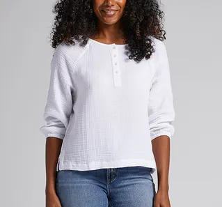 Fraya Henley Blouse