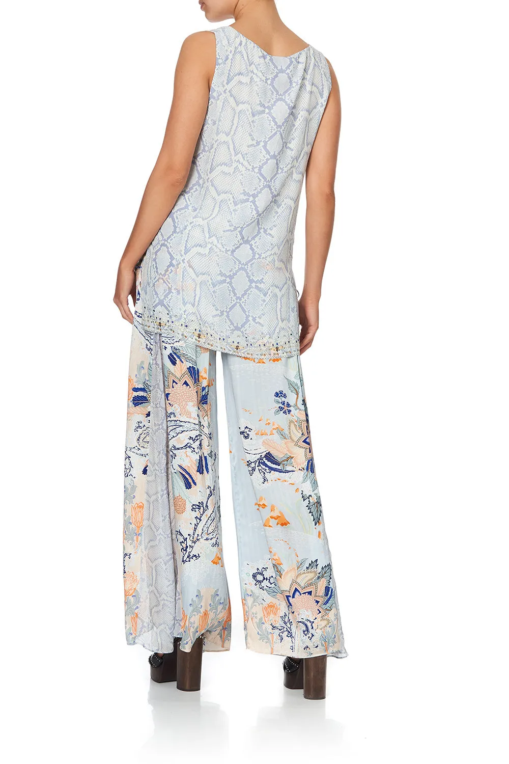 FRONT SPLIT TUNIC BUSH DIAMOND