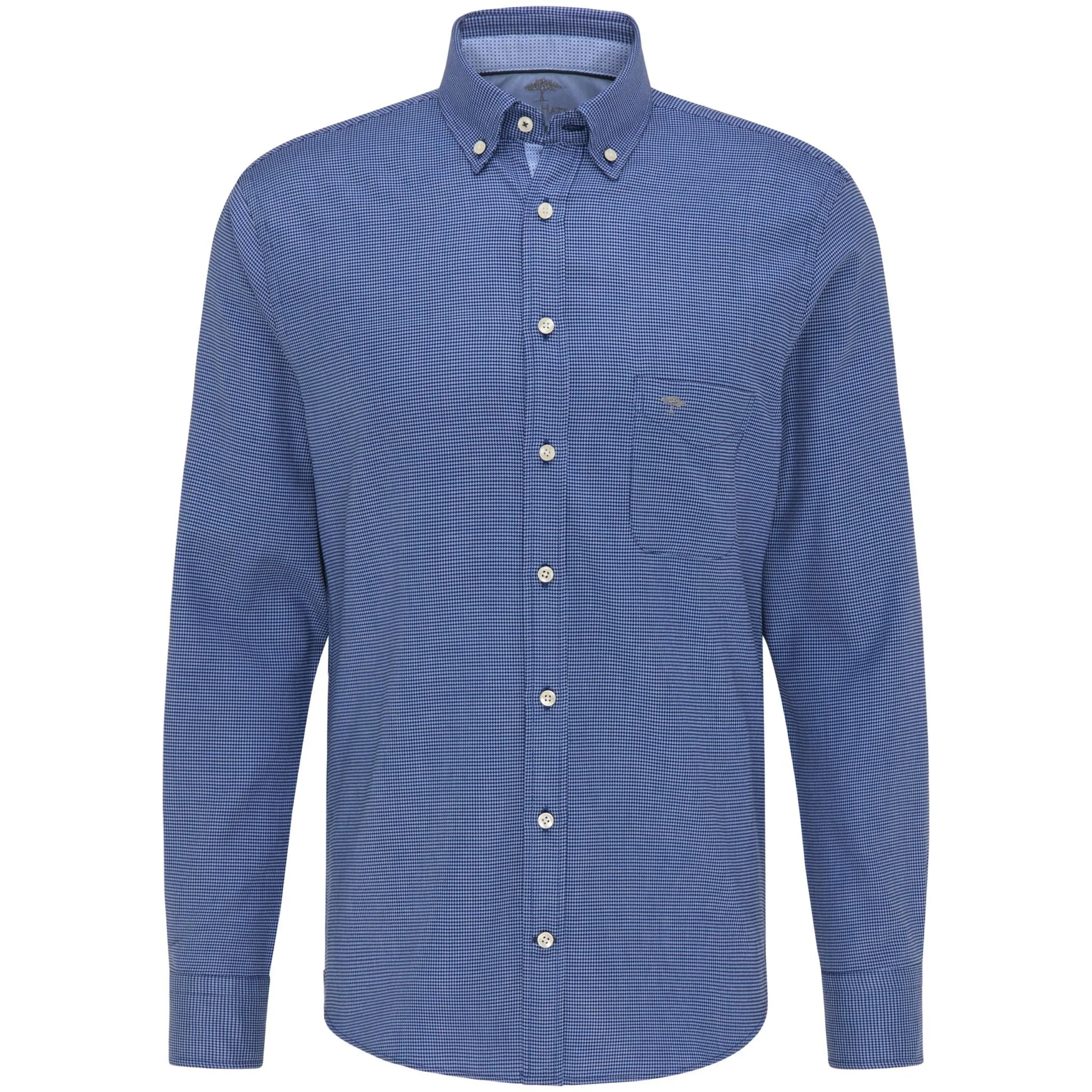 Fynch-Hatton Super Soft Cotton Shirt 11216110 - Navy Blue