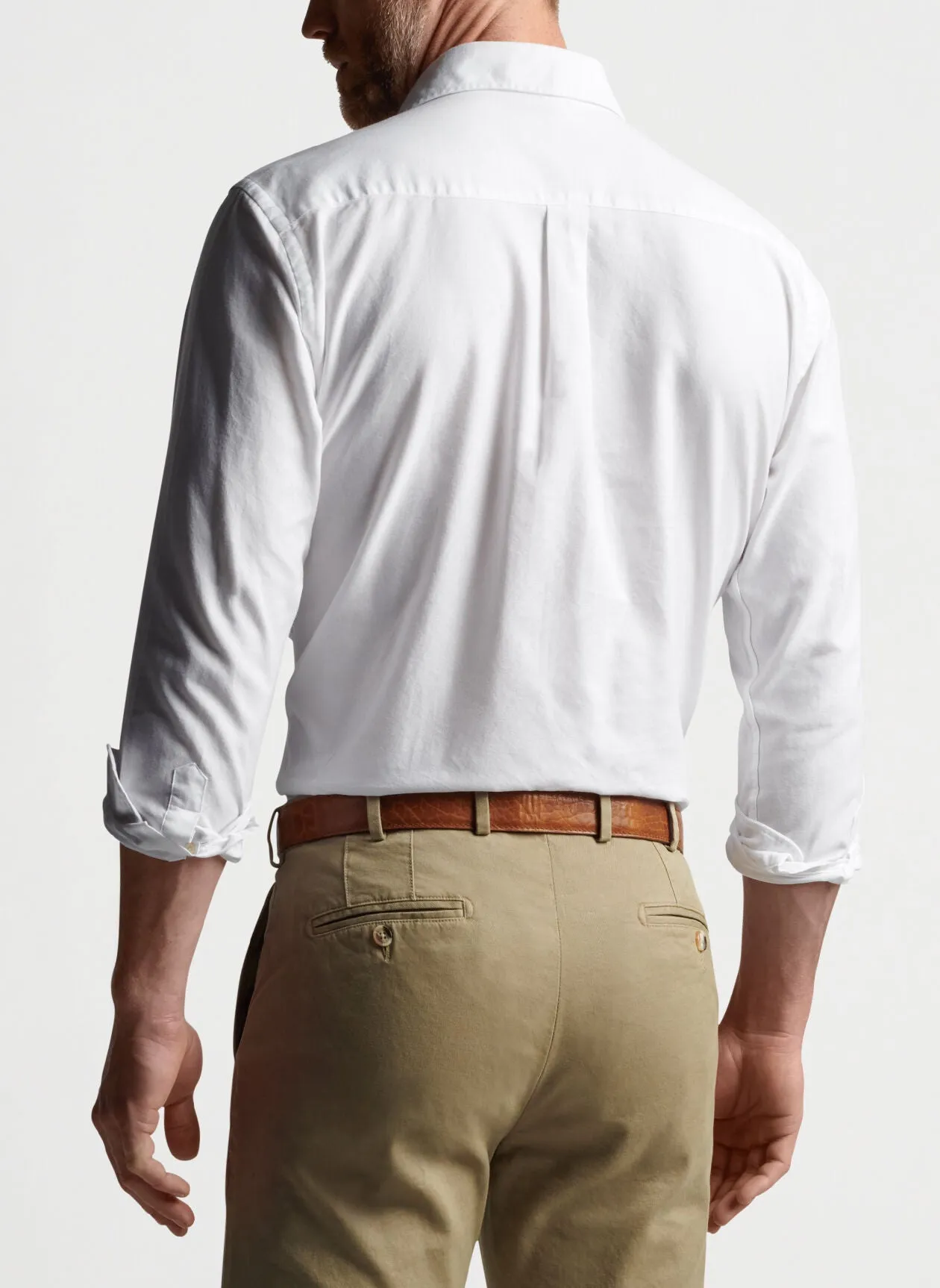 Hadley Oxford Cotton Sport Shirt- White