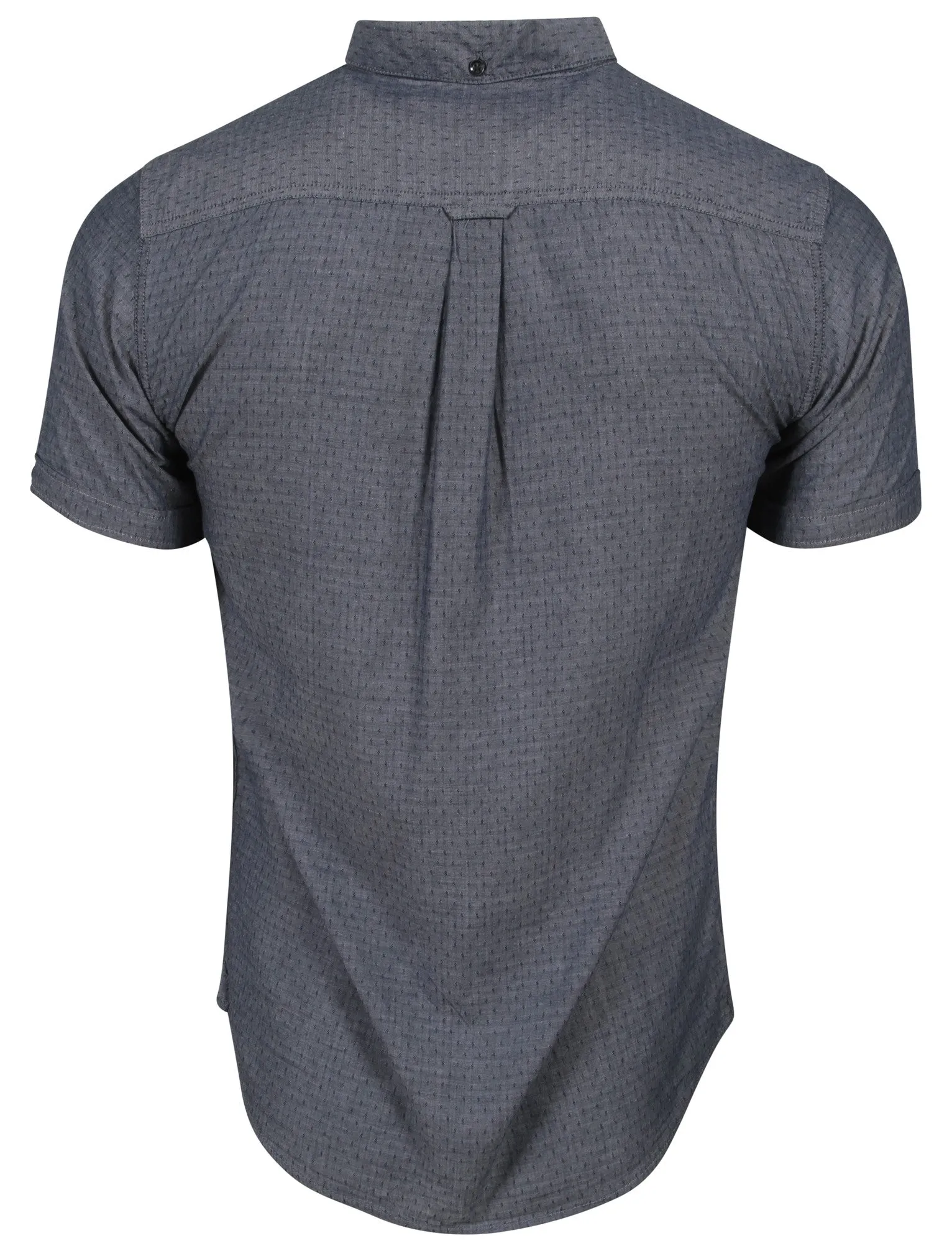 Harlow Short Sleeve Cotton Chambray Shirt in Navy - Tokyo Laundry