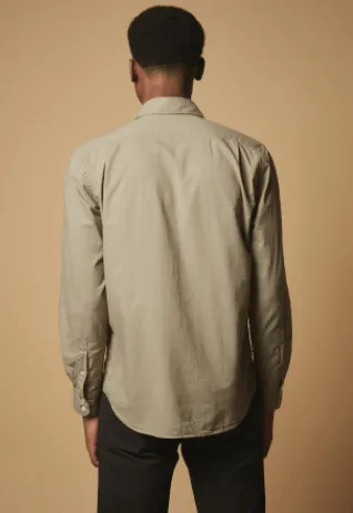 Hartford Classic Paul Long Sleeve Shirt in Olive