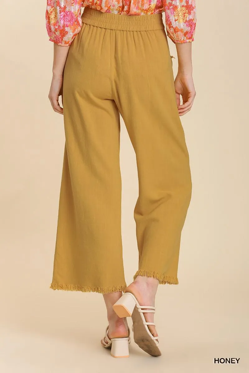 Honey Wide Leg Pant w/ Elastic Waist