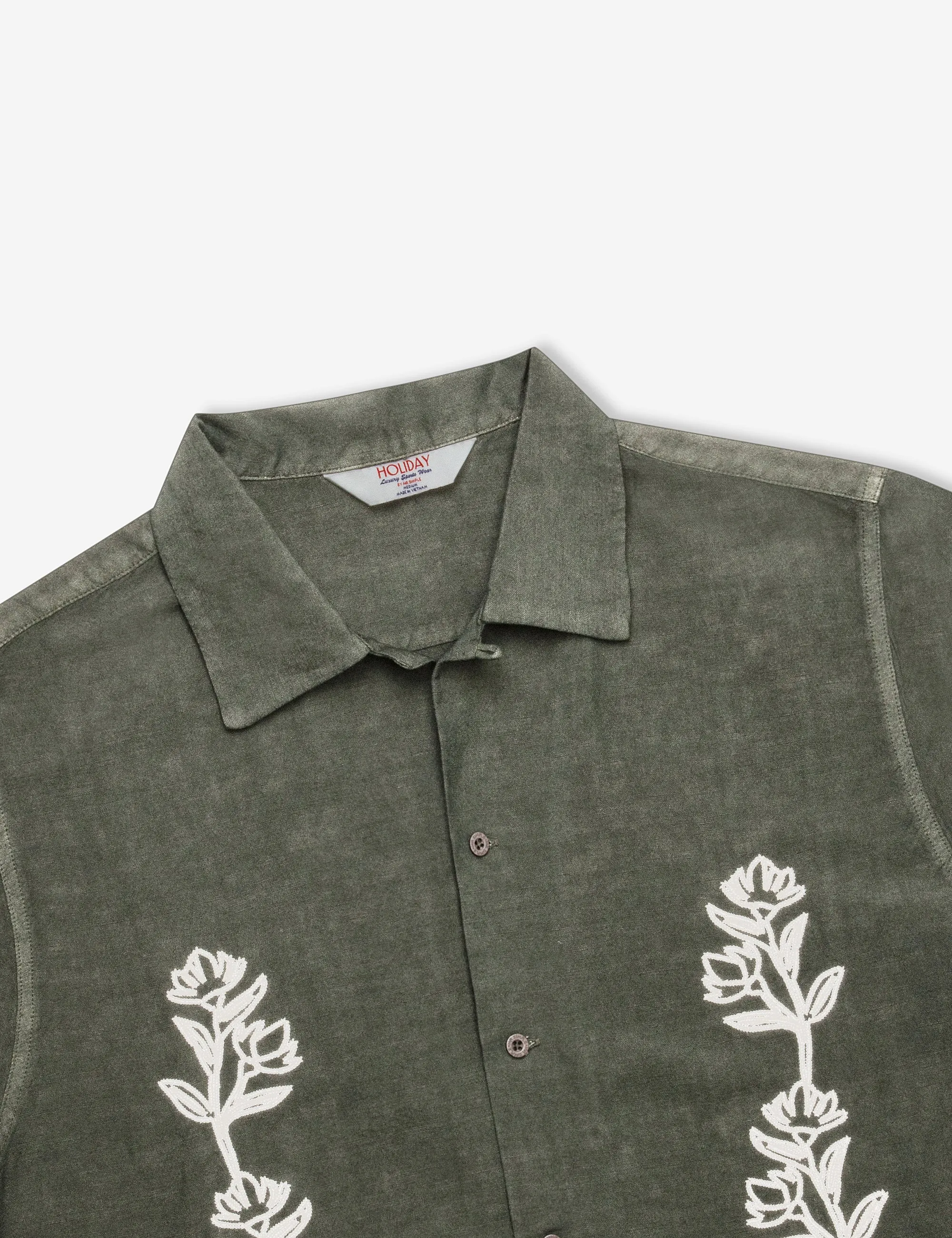 Huck Short Sleeve Shirt - Thyme