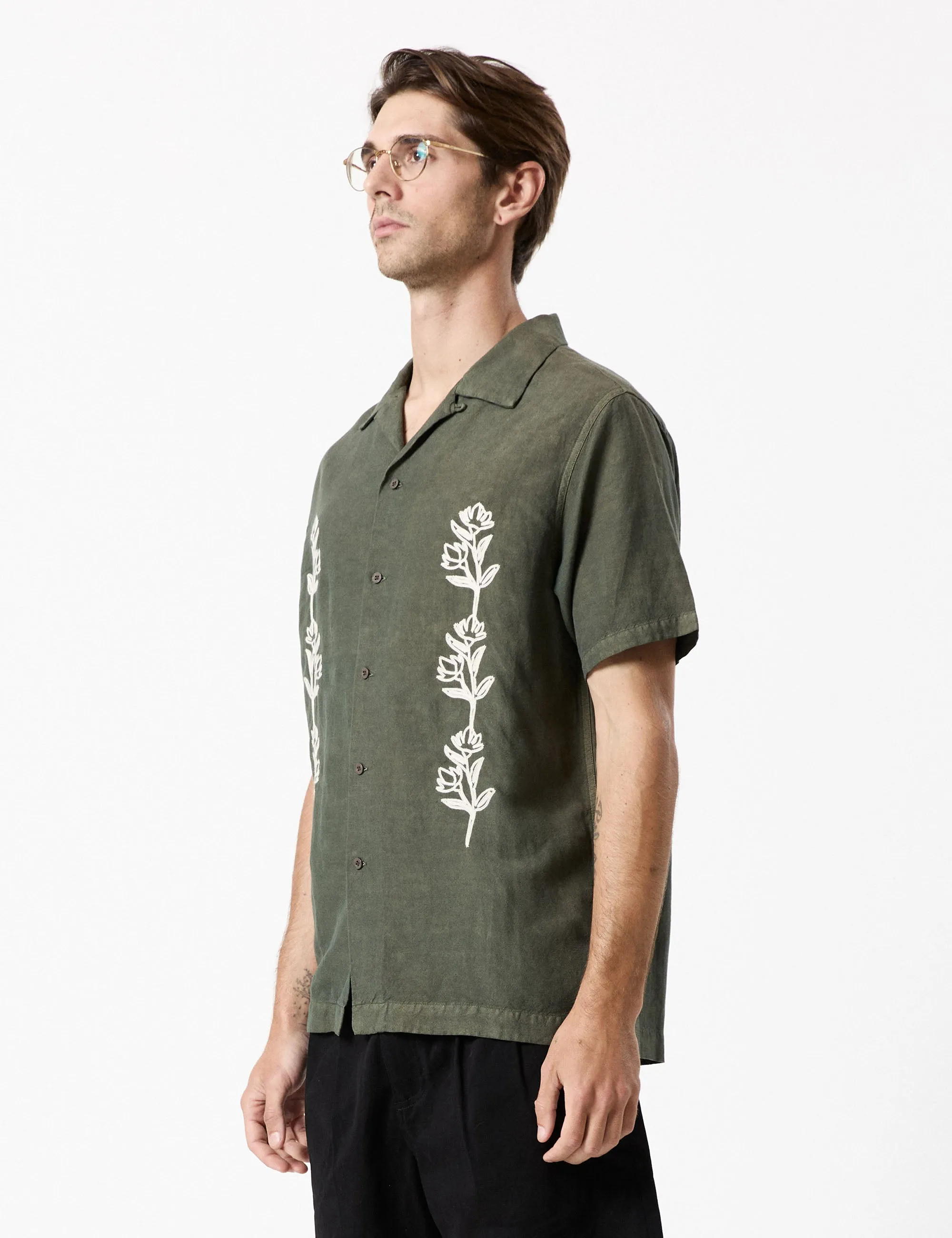 Huck Short Sleeve Shirt - Thyme