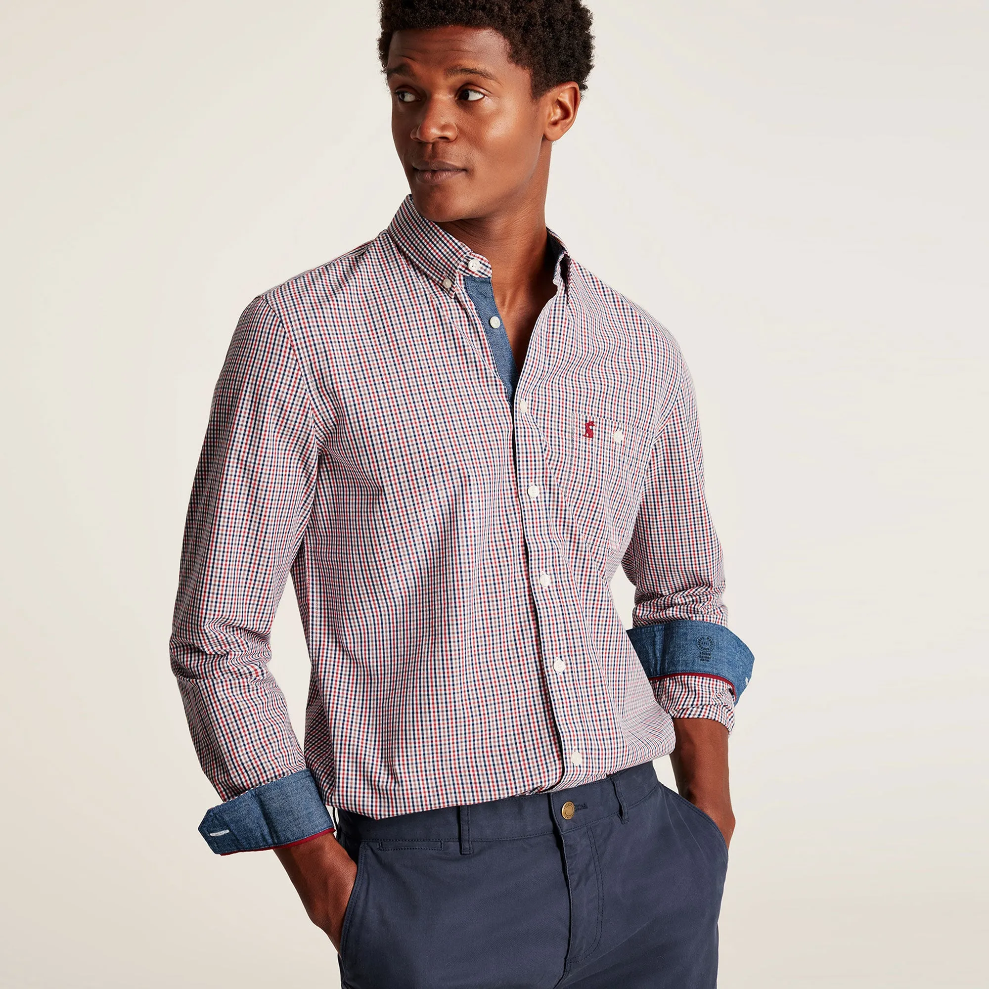 Joules Mens Abbott Long Sleeve Classic Poplin Shirt