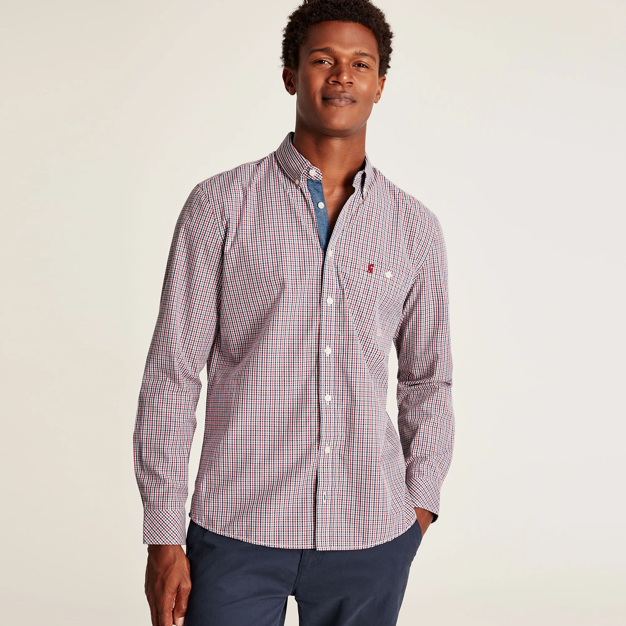 Joules Mens Abbott Long Sleeve Classic Poplin Shirt
