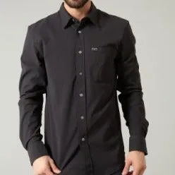 Kimes Ranch Men's Linville Long Sleeve Western Button Down Shirt in Black