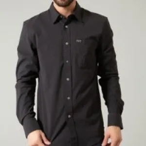 Kimes Ranch Men's Linville Long Sleeve Western Button Down Shirt in Black