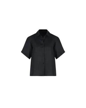 KOS LINEN SHIRT BLACK