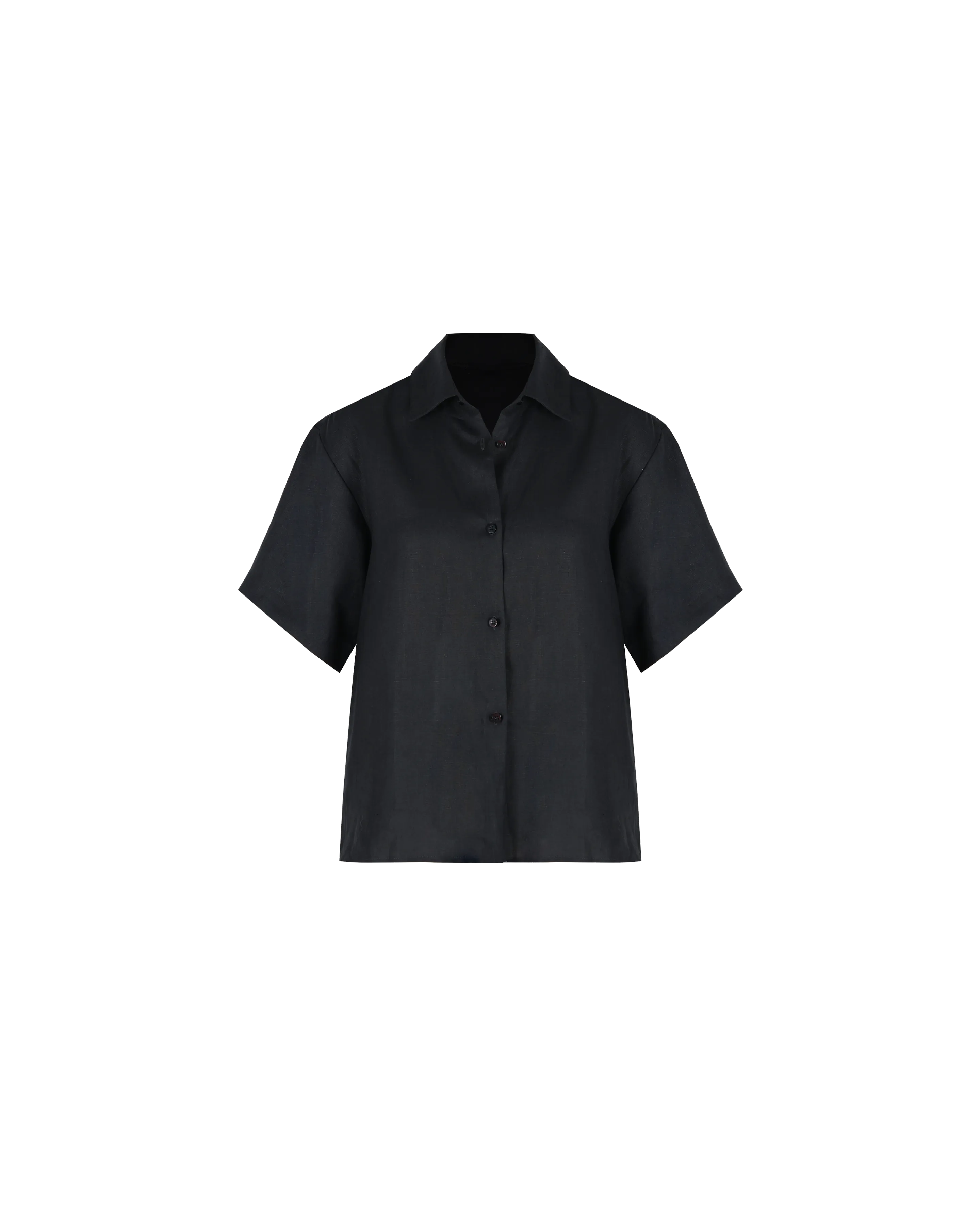 KOS LINEN SHIRT BLACK