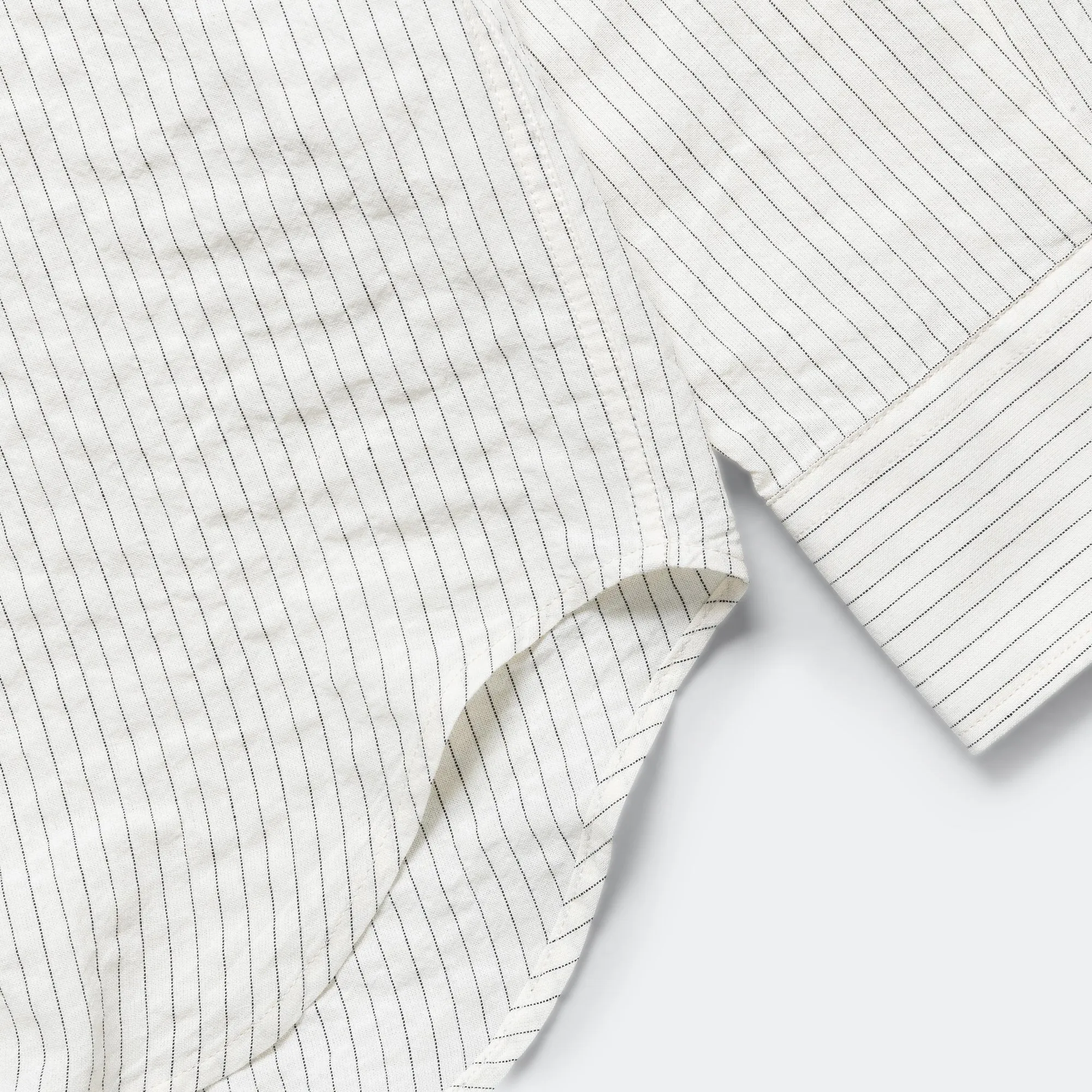 Mo Oversized Striped Shirt - Ecru