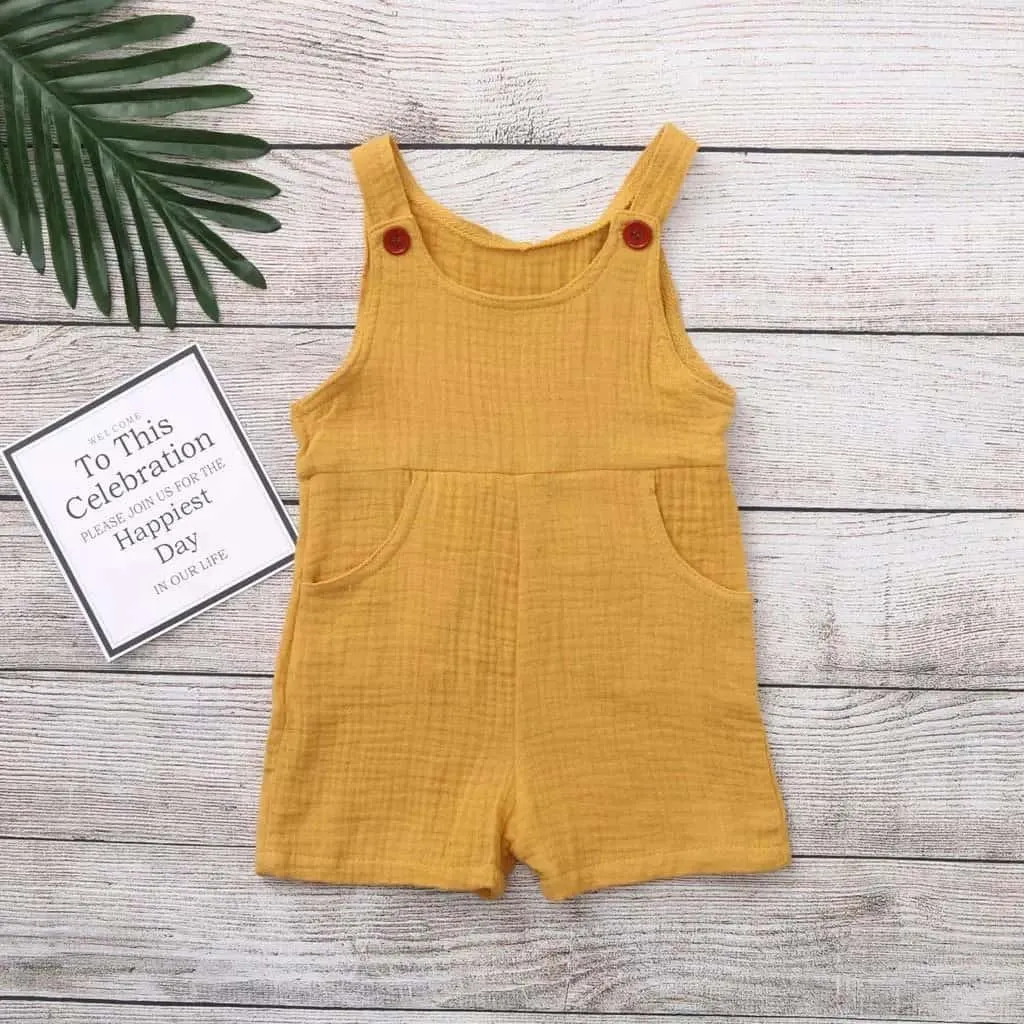 Muslin Cotton Baby Dungarees (Flawed Beauty)