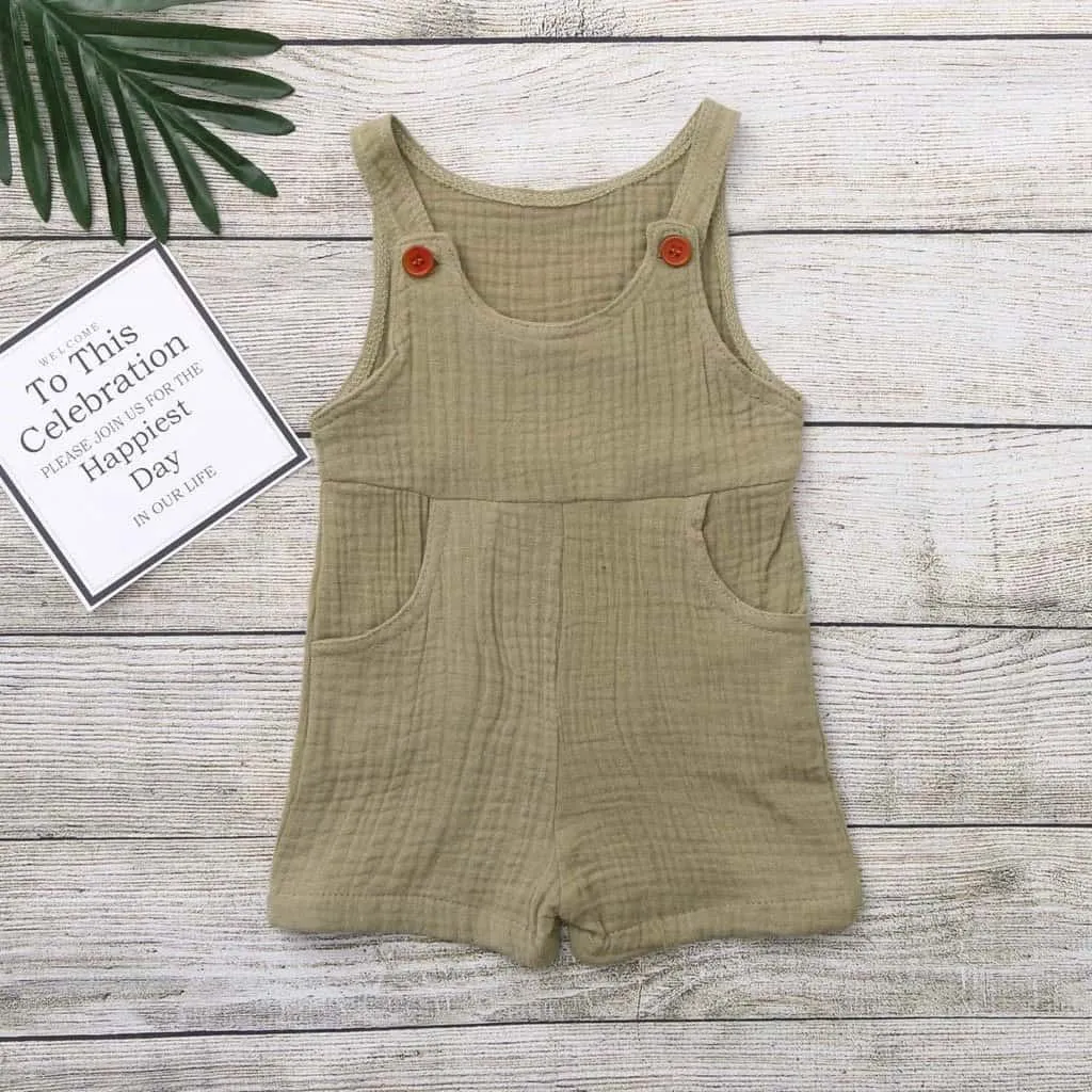 Muslin Cotton Baby Dungarees (Flawed Beauty)