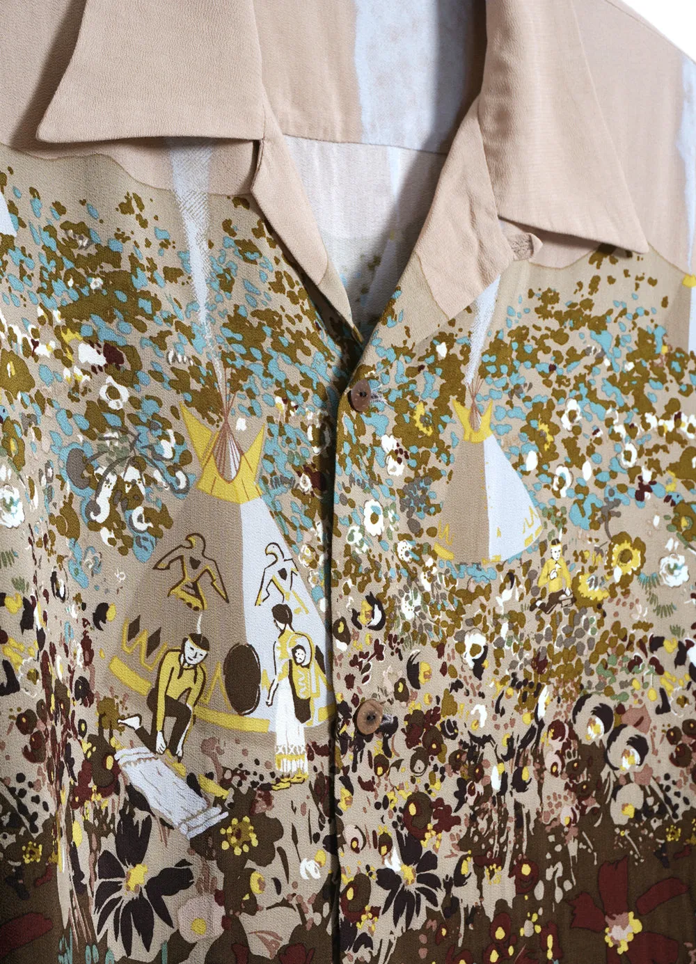 NABAJO LAND | Aloha Rayon Shirt | Light Pink