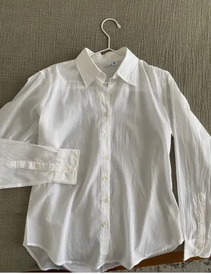 Nina Button Down Shirt - Solid White