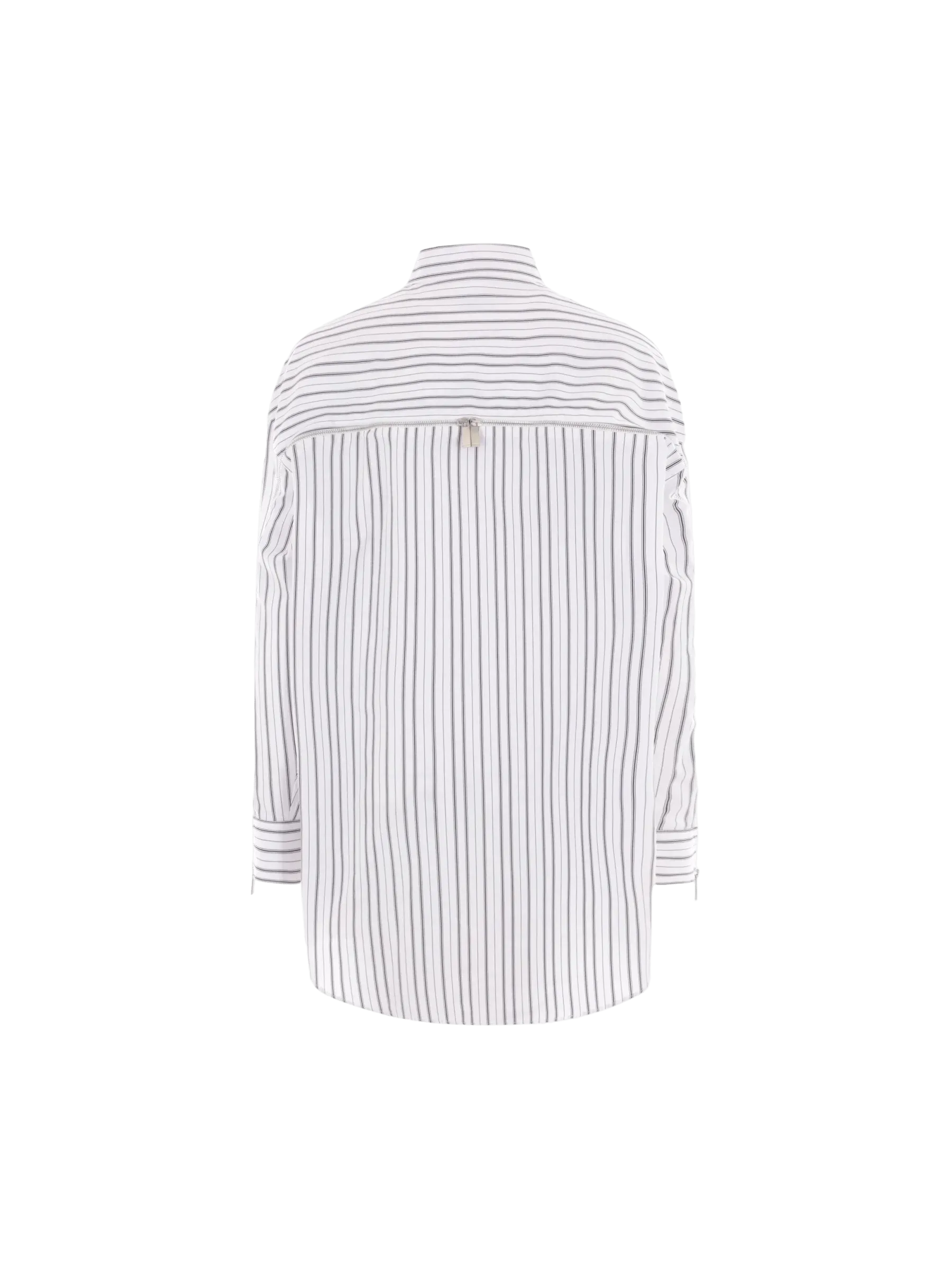 Oversize Striped Poplin Top