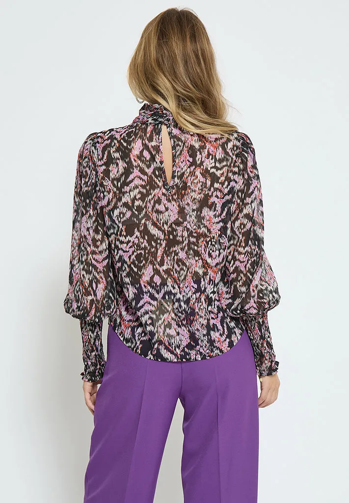 PCRegitze Blouse - Black Print
