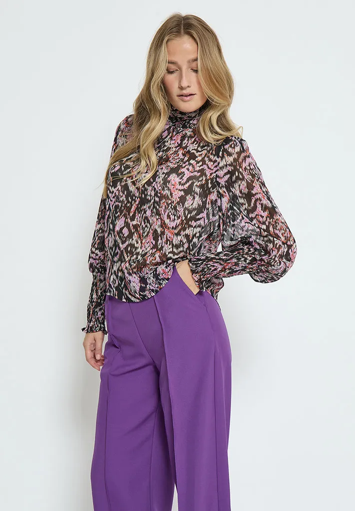 PCRegitze Blouse - Black Print