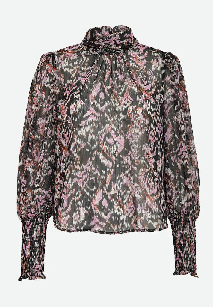 PCRegitze Blouse - Black Print